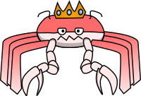 Cartoon King crab