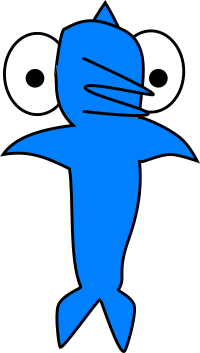 Cartoon Dolphin front