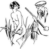 Naked Woman and a Hunter