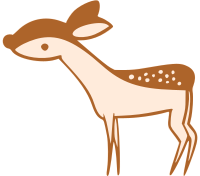 Fawn deer drawing