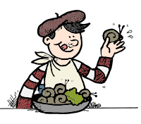 French Man Eating Snails - Colour Remix