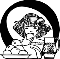 Initial O with oranges