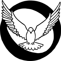 Initial O with dove