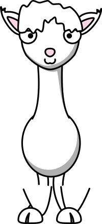 Cartoon Alpaca
