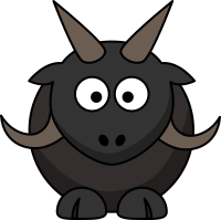Cartoon Hebridean Sheep