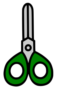 Scissors Icon - Green Remix