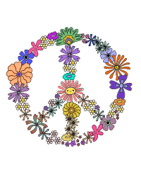 Peace Flowers - Colour Remix