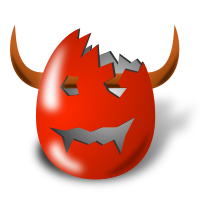 Wicked Easter Egg Shell