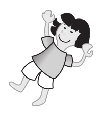 Asian girl falling