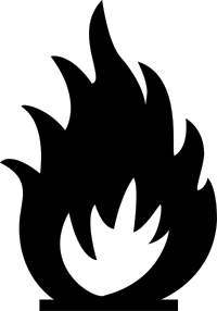 Fire warning symbol