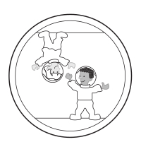 Free floating kids in space