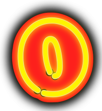 Neon Numerals-0