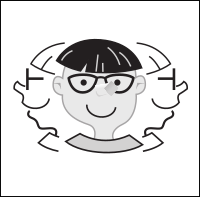 Kid with three faces