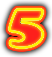 Neon Numerals-5