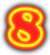 Neon Numerals-8