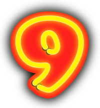 Neon Numerals-9