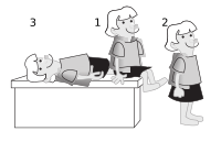 Three steps to stand up
