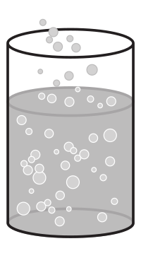 Glass Fizzing Water