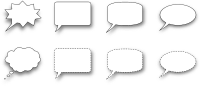 Collection of speech bubble