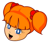 Redhead anime girl