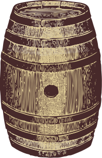 wooden barrel