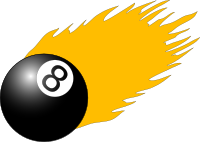 8ball with flames