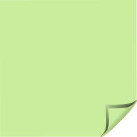 Sticky Note Green Folded Corner