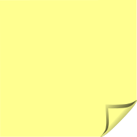 Sticky Note Yellow Folded Corner