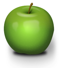 Photorealistic Green Apple
