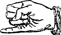 Deaf alphabet J