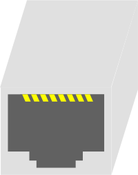 Ethernet Network Connector RJ-45 LAN Female