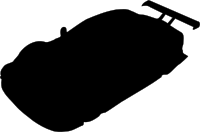 Stock car silhouette