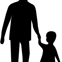 Adult and child