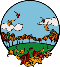 fall scene in a circle a 01