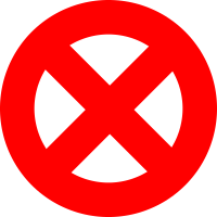 Prohibited Sign - Forbidden Sign - Abort