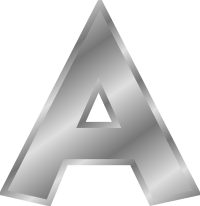 Effect Letters alphabet silver
