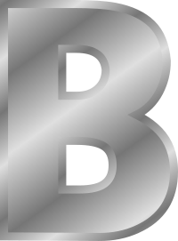 Effect Letters alphabet silver