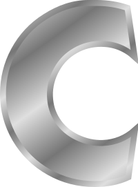 Effect Letters alphabet silver