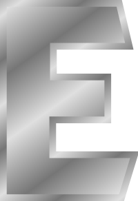 Effect Letters alphabet silver