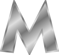 Effect Letters alphabet silver