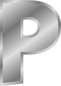 Effect Letters alphabet silver