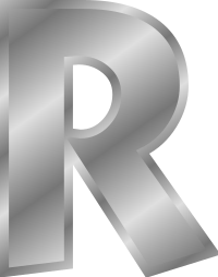 Effect Letters alphabet silver
