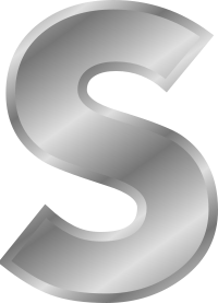 Effect Letters alphabet silver