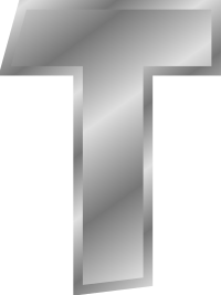 Effect Letters alphabet silver
