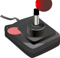 joystick black red petri 01