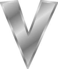 Effect Letters alphabet silver