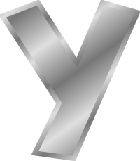 Effect Letters alphabet silver