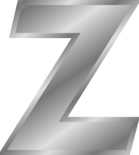 Effect Letters alphabet silver