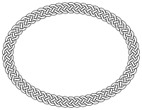 4-plait border oval