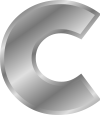 Effect Letters alphabet silver